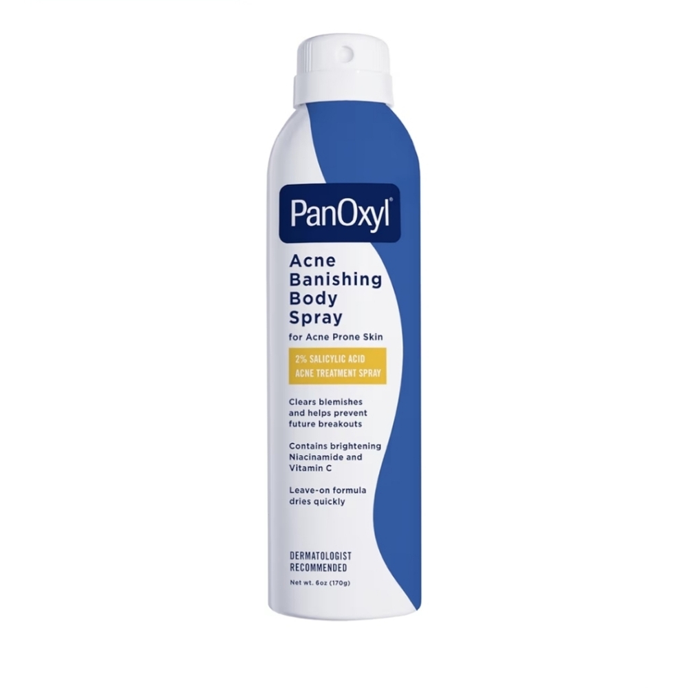 Acne Treatment Body Spray - Blue and White